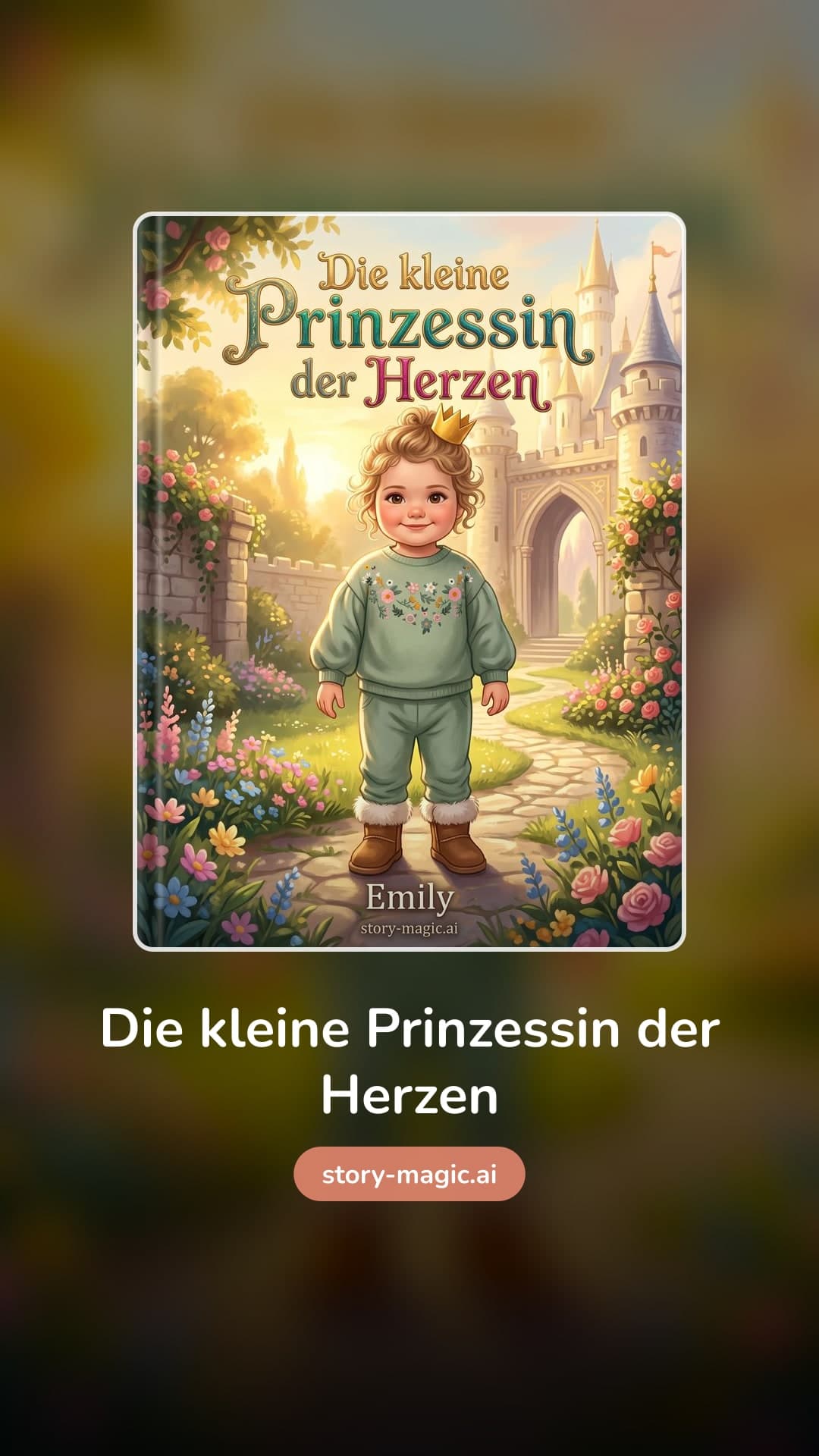 Primjer social story kartice s personaliziranim naslovom knjige